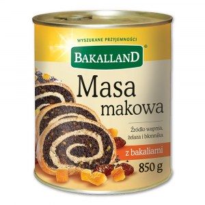 BAKALLAND MASA MAKOWA 850G