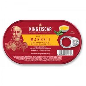 KING OSCAR FILETY Z MAKRELI Z JALAPENO 160G