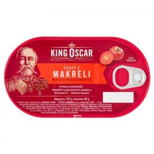 KING OSCAR FILETY Z MAKRELI W POMID.160G